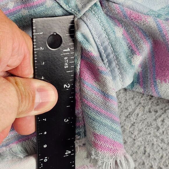 American Eagle Womens Cut Off Shorts Size 8 Denim Aztec Jean Stretch Waist 32 - Picture 5 of 9